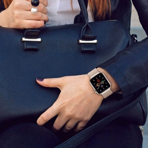 Tech-Protect MilaneseBand Ranneke Apple Watch 4/5/6/7/8/9/SE 38/40/41mm Hopeinen