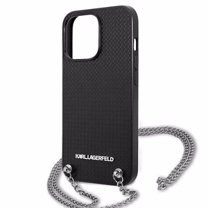 Karl Lagerfeld Monogram Plaque Suojakuori iPhone 13 Pro / 13 6.1" - Musta