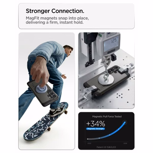 Spigen Tough Armor Mag MagSafe Suojakuori Samsung Galaxy S26 Ultra:lle - harmaa