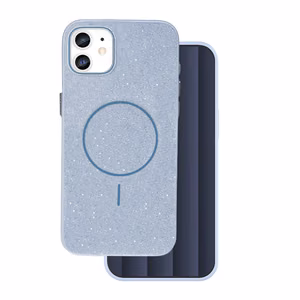 Kiiltävä ohut magneettinen suojakuori iPhone 12 / 12 Pro 6,1" sininen