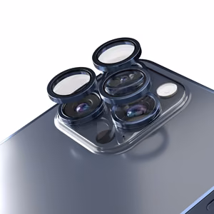Etteri kameran linssin suoja iPhone 15 Pro / 15 Pro Max syvänsininen