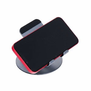 Pöytäteline puhelimelle ja tabletille taitettava Forcell F-Grip Fold Stand 3 360 harmaa
