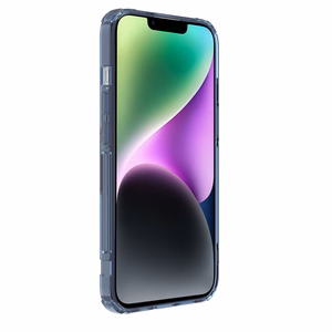 Nillkin Nature Pro Magneettinen TPU Suojakuori iPhone 15 Plus:lle läpinäkyvä-sininen