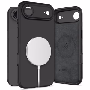 Tech-Protect Silikoninen MagSafe Suojakuori iPhone 17 Air:lle - musta