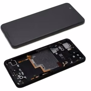 LCD-näyttö Google Pixel 3 kosketusnäytöllä ja kehyksellä musta alkuperäinen (käytetty B-luokka)