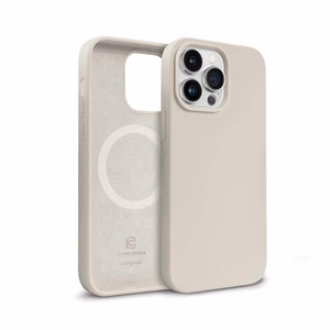 Crong Color Cover Magnetic suojakuori iPhone 14 Pro Max -laitteelle, MagSafe-yhteensopiva, kivenbeige