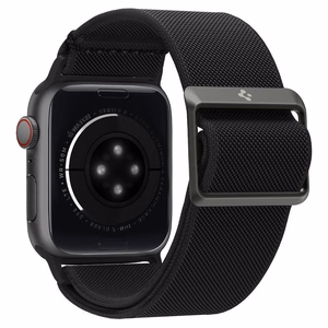 Spigen Fit Lite -ranneke Apple Watch 4/5/6/7/8/9/SE/Ultra (42/44/45/49 mm) - Musta