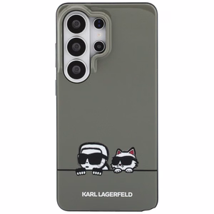 Karl Lagerfeld suojakuori IML Peekaboo Karl ja Choupette MagSafe Samsung Galaxy S26 Ultra:lle musta