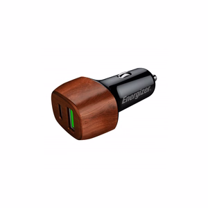 Energizer Ultimate D38WO autolaturi, USB-C + USB-A, 38 W PD + QC 3,0, pähkinäpuukuvioinen