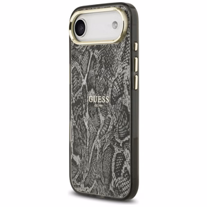 Guess Python Pattern MagSafe Suojakuori iPhone Air:lle musta