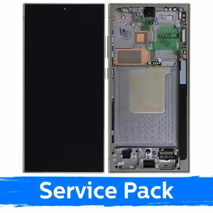 LCD-näyttö Samsung S928 S24 Ultra kehyksellä / Titanium Gray / (Service Pack)