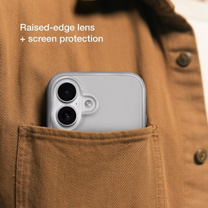 Incase Slim Case -suojakuori MagSafe-tuella iPhone 16 Plus -puhelimelle, läpinäkyvä