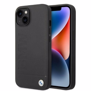Kotelo BMW BMHMP14SSLLBK iPhone 14 6.1 "musta / musta kovakotelo Allekirjoitus Logo Jälki Magsafe