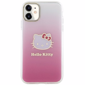 Hello Kitty IML Gradient Electrop Kitty Head suojakuori iPhone 11 / Xr:lle - vaaleanpunainen