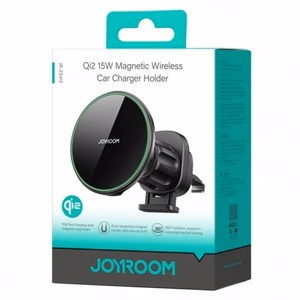 Joyroom JR-ZS412 holder with Qi2 15W charger, car, for air vent - black