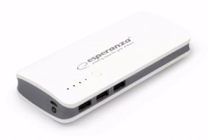 Esperanza EMP106WE Radium 8000 mAh harmaa, valkoinen