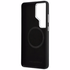 Karl Lagerfeld Saffiano KC Metal Logo MagSafe suojakuori Samsung Galaxy S26 Ultra musta