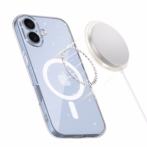 Tech-Protect FlexAir MagSafe Suojakuori iPhone 17:lle - Kirkas Glitter