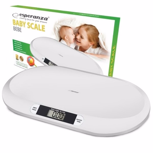 Esperanza EBS019 Bebe – digitaalinen vauvanvaaka, valkoinen