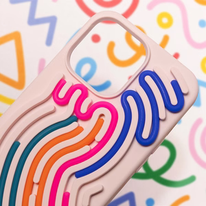 DIY Snake suojakuori iPhone 16 Pro 6,3" vaaleanpunainen