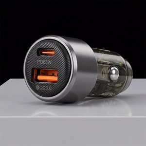 Blavec autolaturi BS-05B Nitro - USB + Type C - QC 3.0 18W PD 65W (CCBS05BN-UCB) musta