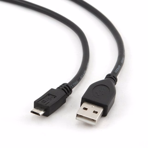 Gembird CCP-MUSB2-AMBM-1M USB-kaapeli USB 2.0 Micro-USB B USB A musta