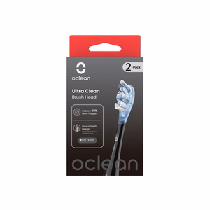Oclean Ultra Clean -harjaspäät 2 kpl UC02 B02, mustat