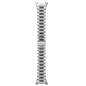 Spigen Modern Fit -hihna Galaxy Watch 8 / Classic (40 / 44 / 46mm) hopeinen