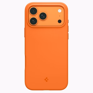 Spigen Silicone Fit Mag suojakuori iPhone 17 Pro:lle - oranssi