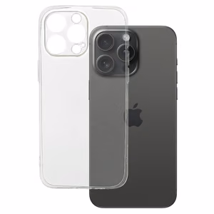 Ultra Clear 1mm Suojakuori iPhone 15 Pro Max:lle - läpinäkyvä