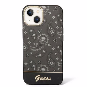 Guess Bandana Paisley Suojakuori iPhone 14 / 15 / 13 6.1":lle - Musta