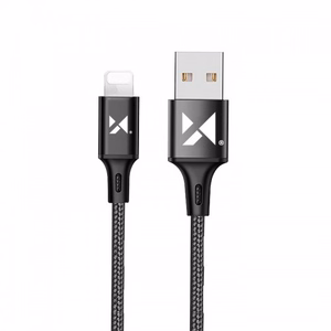 USB-kaapeli Wozinsky WUC-L2B musta Lightning 200cm