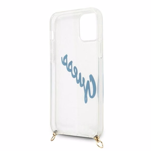 Guess GUHCP12SCRTVSBL iPhone 12 mini 5.4" sininen/sininen kovakotelo Script Vintage