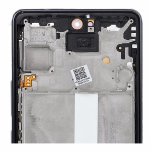 LCD-näyttö SAMSUNG A53 A536 HARD OLED kehyksellä musta