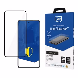 Vahvistettu 3mk HardGlass Max musta karkaistu lasi Samsung Galaxy M53 5G -puhelimelle