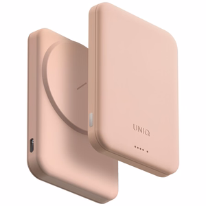 Uniq Lyden Lexa Magneettinen 5000mAh PD USB-C MagSafe Varavirtalähde - vaaleanpunainen