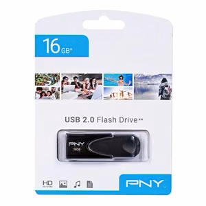 PNY Attaché 4 2.0 16GB USB-muistitikku USB Type-A musta