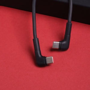 Maxlife MXUC-09 kulmakaapeli USB-C - USB-C 1,0 m 60W musta
