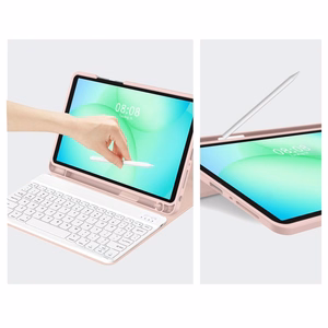 Tech-Protect SC Pen Suojakuori Samsung Galaxy Tab A9+ / A11+ Plus 11.0 X210 / X215 / X216 / X230 / X235 / X236:lle - Vaaleanpunainen