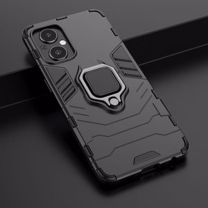 Ring Armor kova hybridi tapauksessa kansi + magneettinen haltija OnePlus Nord N20 5G musta