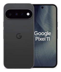 Google Pixel 11 16 cm (6,3") -älypuhelin, Dual SIM, Android 17, 5G, USB Type-C, 12 GB / 256 GB, 4985 mAh, musta