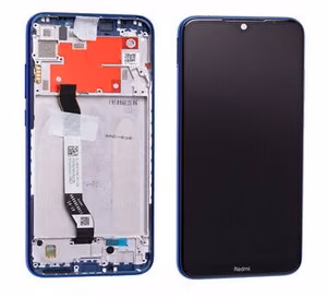 LCD screen Xiaomi Redmi Note 8T with touch screen with frame Blue original (service pack)