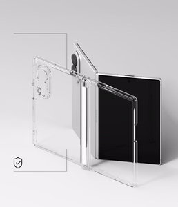 Ringke Fusion Flap -suojakuori laitteelle Samsung Galaxy Z Fold 8 – läpinäkyvä
