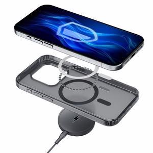 3mk Frosty MagCase iPhone 12 Pro Max:lle - Musta