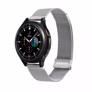 Dux Ducis MILANESE ranneke ruostumaton teräs magneettinen 20 mm hopeinen