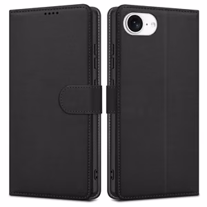 Fancy Wallet Suojakuori Apple iPhone 7 / 8 / SE 2020 / SE 2022 Musta