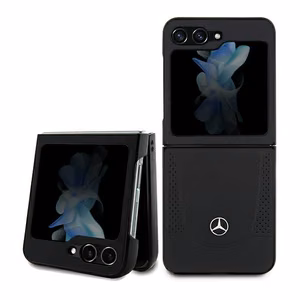 Mercedes nahkainen Urban-suojakuori Samsung Galaxy Z Flip 5:lle - musta