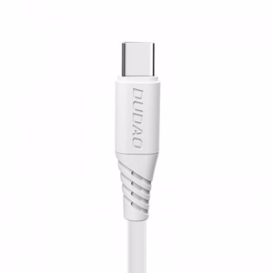 Dudao USB / USB Type C 5A 1m valkoinen