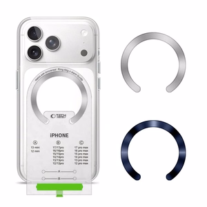 Tech-Protect MMP-210 MagSafe 2-Pack Magneettinen rengas - hopeinen / laivastonsininen