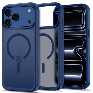 Tech-Protect Magmat MagSafe CC -suojakuori iPhone 18 Pro / 17 Pro -malleille, mattatummansininen